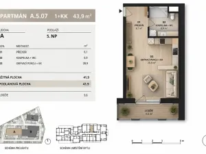 Prodej bytu 1+kk, Mladá Boleslav, Vondřichova, 42 m2