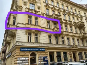 Pronájem bytu 2+kk, Praha, Tyršova, 56 m2