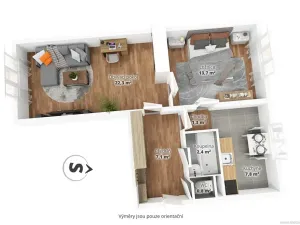 Prodej bytu 2+1, Praha - Krč, Antala Staška, 55 m2