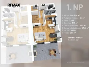 Prodej rodinného domu, Líšnice, 108 m2