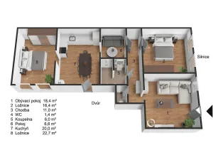Prodej bytu 3+1, Teplice, U Hadích lázní, 105 m2