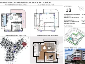Prodej bytu 2+kk, Qerret, Albánie, 72 m2