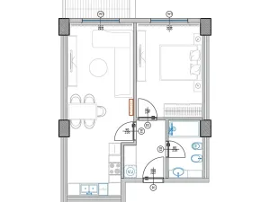 Prodej bytu 2+kk, Qerret, Albánie, 61 m2