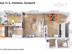 Prodej bytu 3+1, Šumperk, Chodská, 70 m2