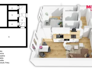 Prodej bytu 2+kk, Třinec - Lyžbice, Seifertova, 30 m2