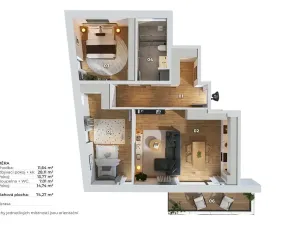 Prodej bytu 3+kk, Praha - Modřany, Vzpoury, 79 m2