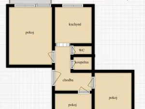 Prodej bytu 3+1, Častolovice, U Konopáče, 75 m2