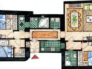Pronájem bytu 4+1, Praha - Nové Město, Odborů, 100 m2
