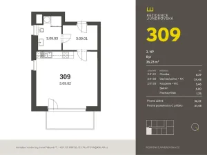 Prodej bytu 1+kk, Brno, Jundrovská, 36 m2