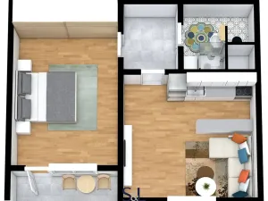 Pronájem bytu 2+kk, Česká Lípa, Hradecká, 40 m2