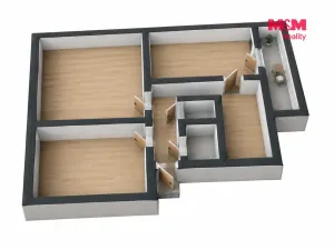 Pronájem bytu 3+1, Pardubice - Bílé Předměstí, Na Drážce, 67 m2