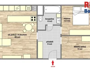 Pronájem bytu 3+kk, Český Brod, Na Cihelně, 67 m2