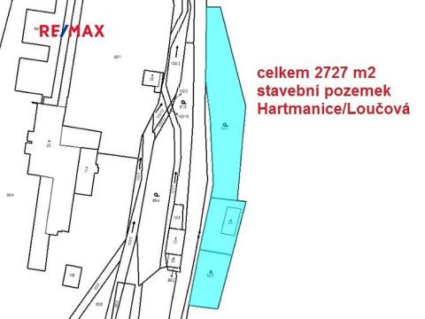 Prodej pozemku pro bydlení, Hartmanice, 2727 m2