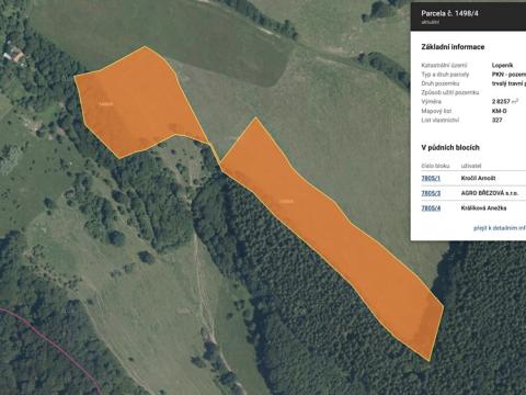 Prodej zemědělské půdy, Lopeník, 1413 m2