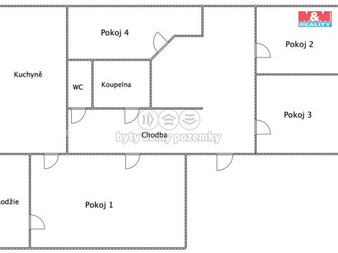 Prodej bytu 4+1, Jevíčko, Brněnská, 88 m2