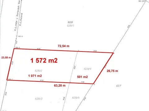 Prodej pozemku pro bydlení, Kolová, 1572 m2