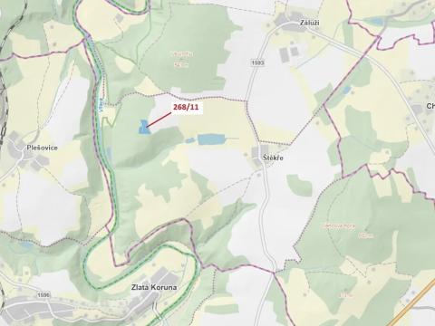 Dražba lesa, Dolní Třebonín, 5829 m2