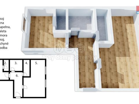 Prodej bytu 2+1, Karviná - Nové Město, Havířská, 55 m2