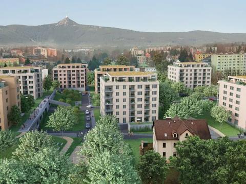 Pronájem bytu 1+kk, Liberec, Švermova, 40 m2