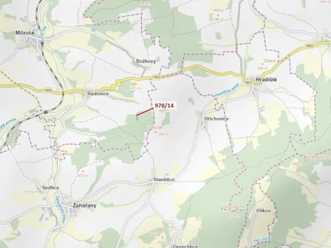 Dražba lesa, Milavče, 2762 m2