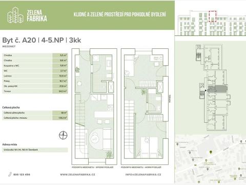 Prodej bytu 3+kk, Šternberk, Uničovská, 66 m2