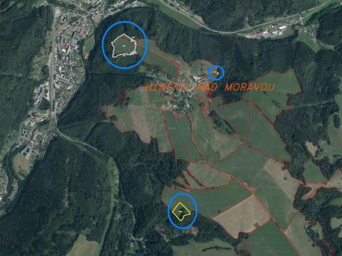 Prodej pole, Hanušovice - Hynčice nad Moravou, 53256 m2