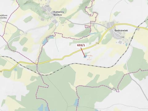 Dražba lesa, Bednáreček, 2802 m2