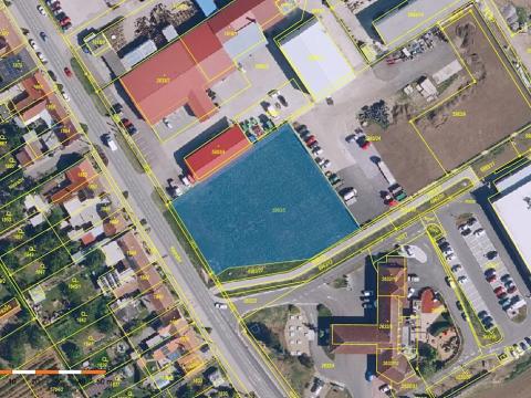 Dražba komerčního pozemku, Miroslav, Nádražní, 3076 m2