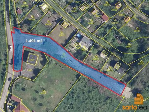 Prodej zahrady, Bystřany, 1491 m2