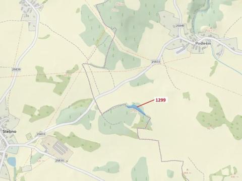 Dražba lesa, Stebno, 2275 m2