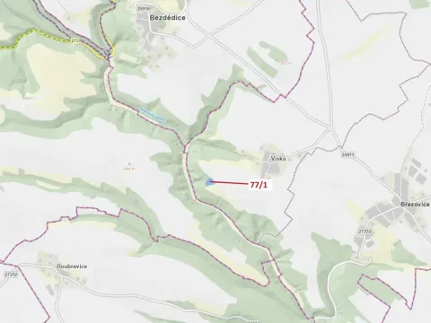 Dražba lesa, Březovice, 4432 m2