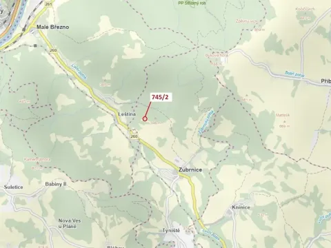 Dražba lesa, Zubrnice, 5 m2