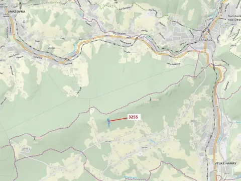 Dražba lesa, Velké Hamry, 6125 m2