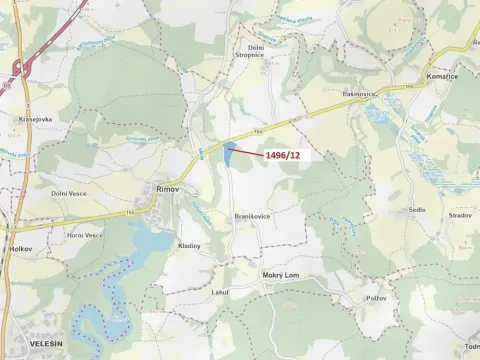 Dražba lesa, Římov, 52265 m2