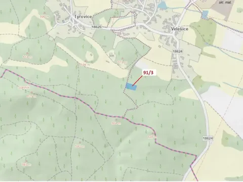 Dražba lesa, Pačejov, 1958 m2