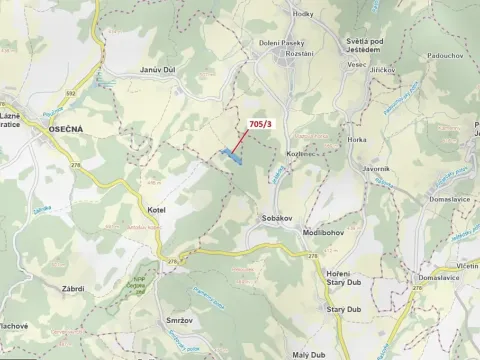 Dražba lesa, Janův Důl, 27787 m2