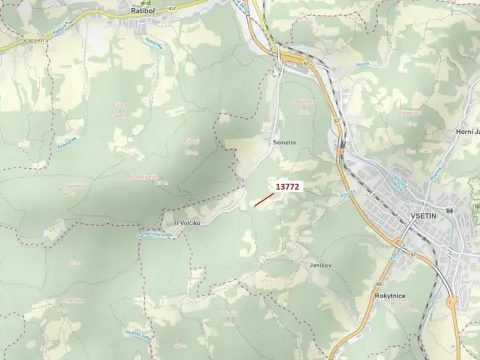 Dražba louky, Vsetín, 404 m2