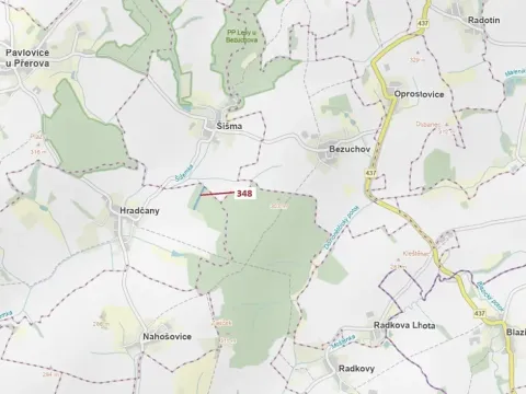 Dražba lesa, Hradčany-Kobeřice, 6360 m2