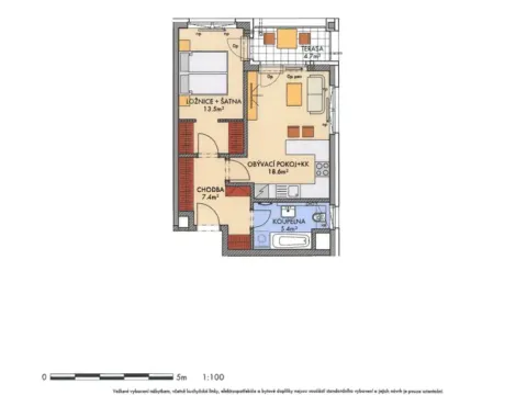 Prodej bytu 2+kk, Praha - Ruzyně, 47 m2