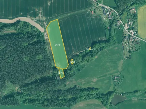 Prodej podílu pole, Slabčice, 17072 m2