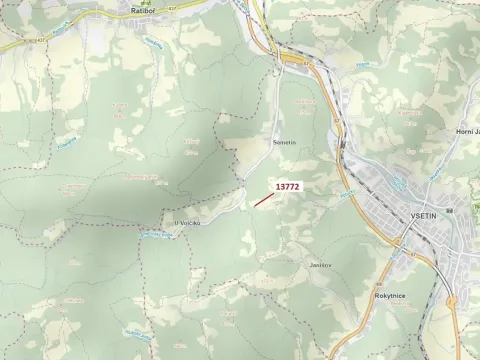 Dražba louky, Vsetín, 404 m2