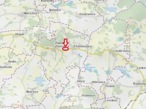 Prodej lesa, Třebohostice, 2163 m2