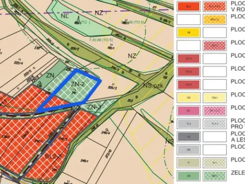 Prodej pozemku pro bydlení, Nezamyslice, 2659 m2