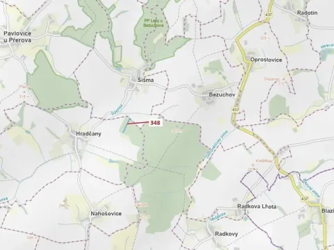 Dražba lesa, Hradčany-Kobeřice, 6360 m2