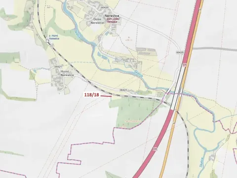 Dražba pole, Nerestce, 46 m2