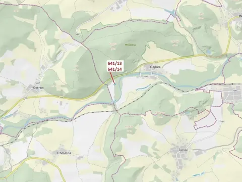 Dražba lesa, Rabí, 1958 m2