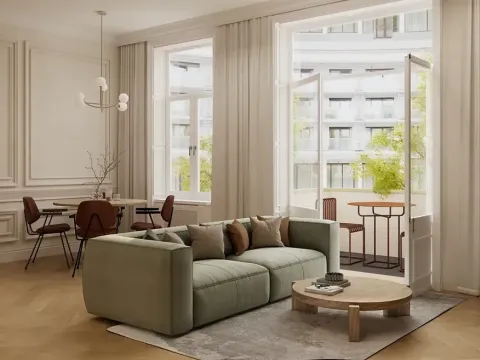 Prodej bytu 2+kk, Praha - Karlín, Křižíkova, 49 m2