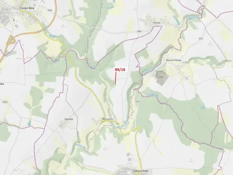 Dražba louky, Žižkovo Pole, 212 m2