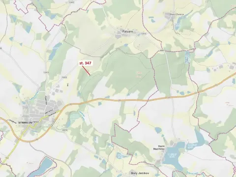 Dražba pozemku, Strmilov, 461 m2