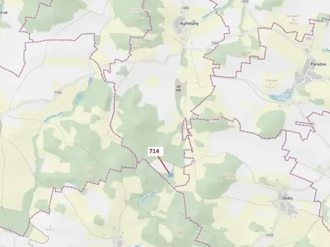 Dražba lesa, Kuřimany, 2850 m2